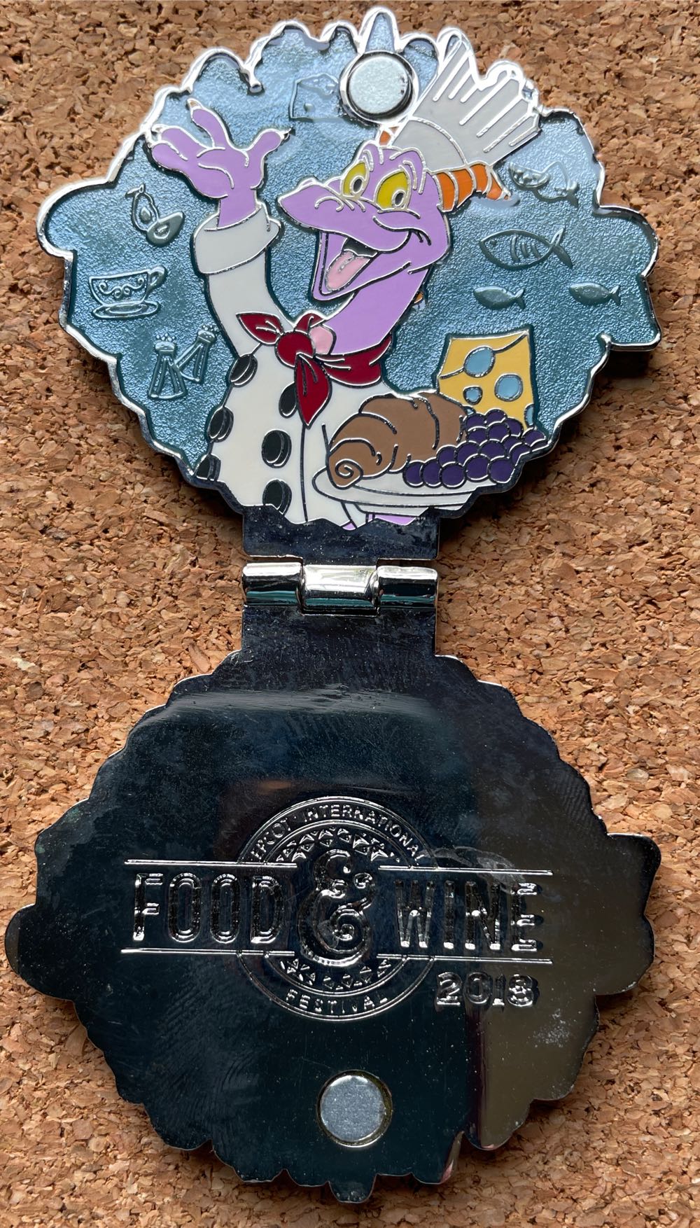 Food & Wine 2018 Passholder Chef Figment Hinged  pin collectible - Main Image 2