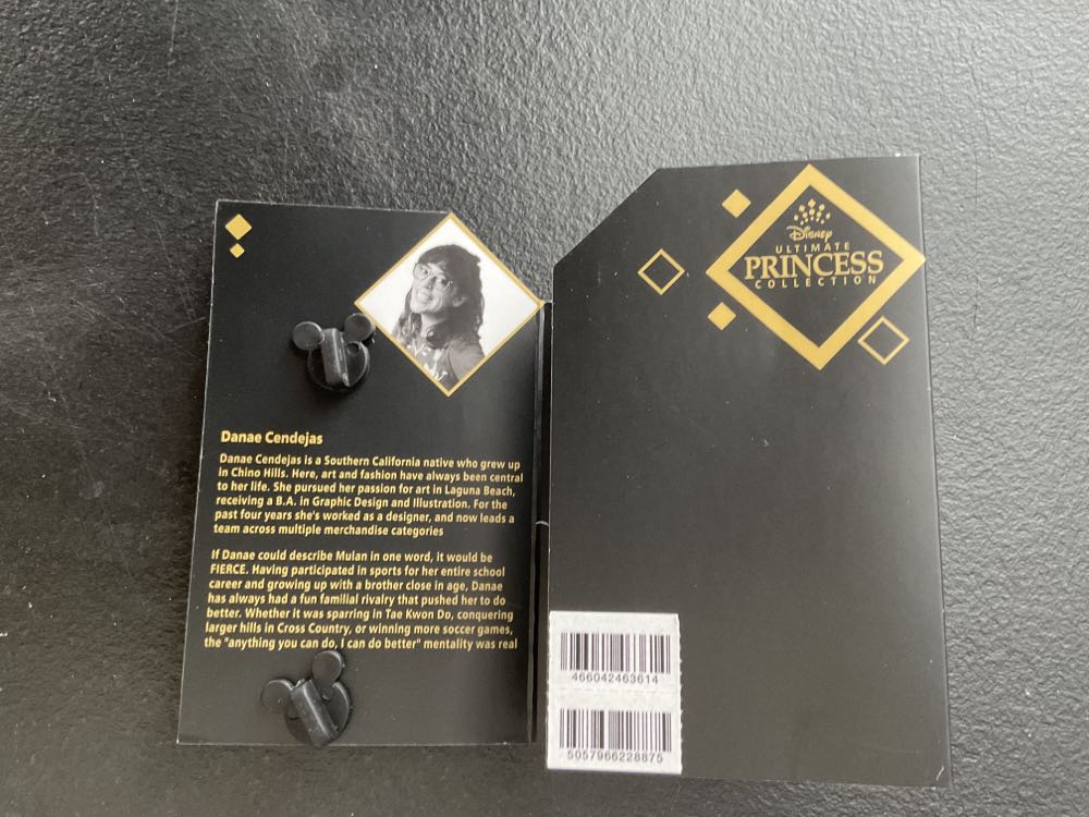 Ultimate Princess Collection - Mulan - Danae Cendejas - Ltd Release  pin collectible - Main Image 3