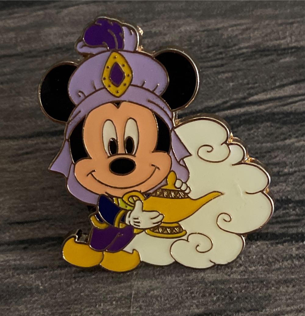 Mickey Mouse Rubbing The Magic Lamp  pin collectible - Main Image 1