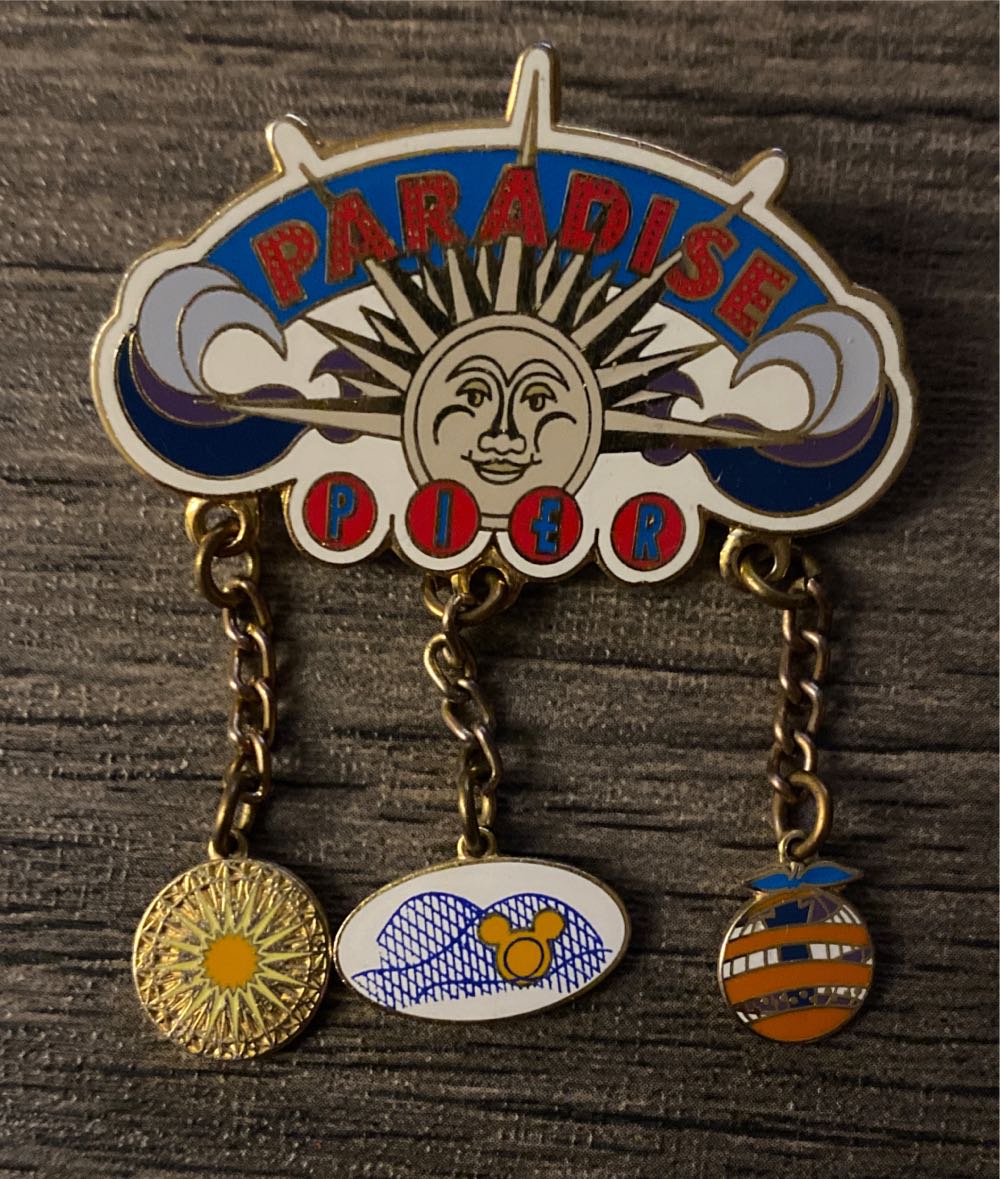 Walt Disney World Epcot Country Flags Spinner Button Mickey Mouse Ears