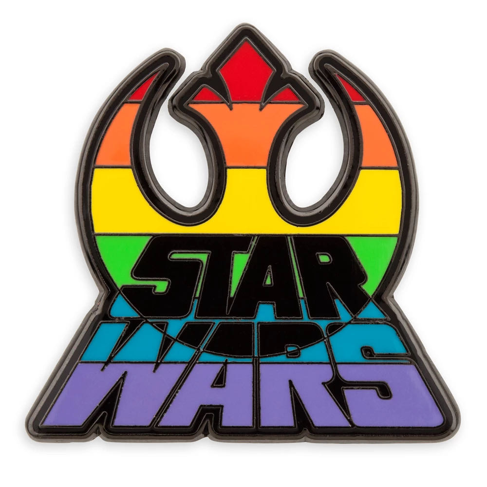 Star Wars Pride Collection Rebel Alliance Pin – Limited Release - 87% zinc alloy / 10% resin / 2% PVC / 1% brass pin collectible [Barcode 465052111645] - Main Image 2
