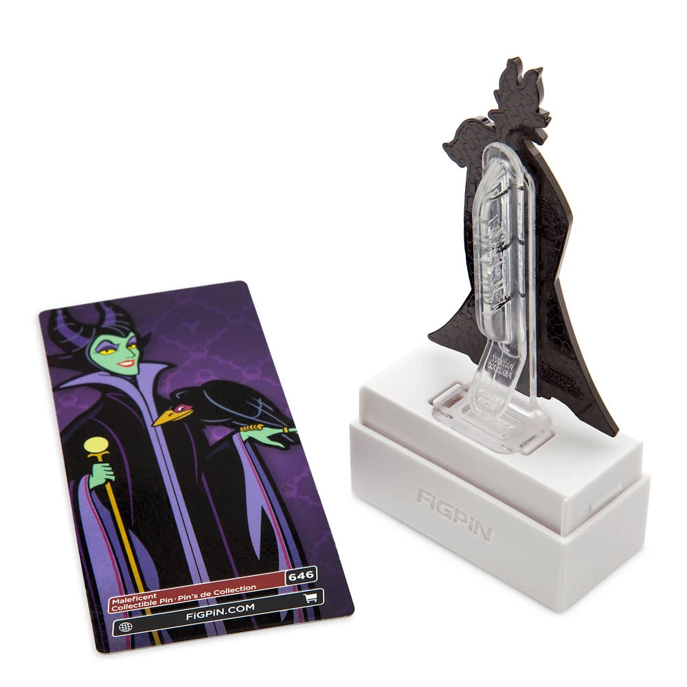 Maleficent FiGPiN – Sleeping Beauty – Limited Release - Metal (zinc allow) / hard enamel pin collectible [Barcode 465052086998] - Main Image 2
