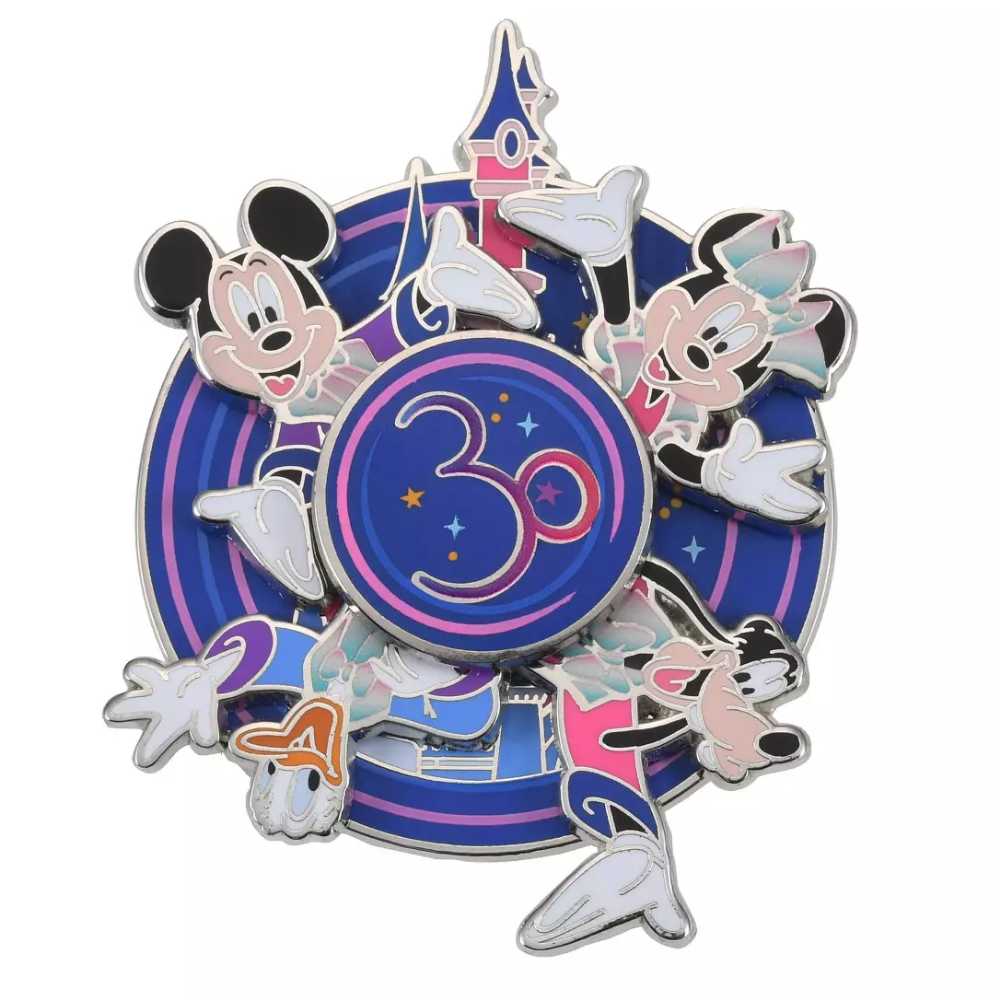 Disneyland Paris Mickey and Friends 30th Anniversary Spinner Pin - Spinner pin collectible [Barcode 2078010220150] - Main Image 2