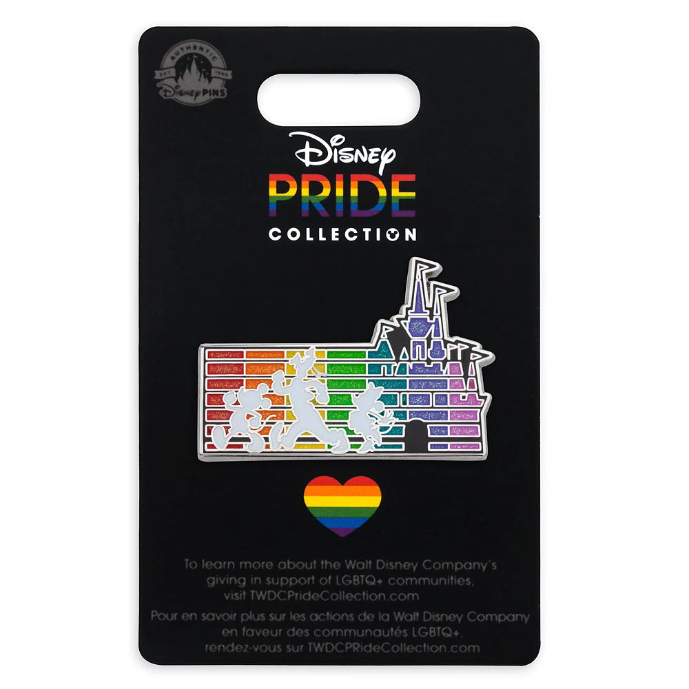 Disney Pride Collection Mickey Mouse and Friends Fantasyland Castle Pin - Metal (zinc alloy) / enamel pin collectible [Barcode 465052111560] - Main Image 2