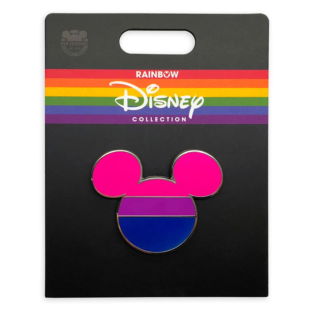 Disney Pride Collection Mickey Mouse Icon Pin – Bisexual Flag - Metal (zinc alloy) / enamel pin collectible [Barcode 465052899215] - Main Image 2