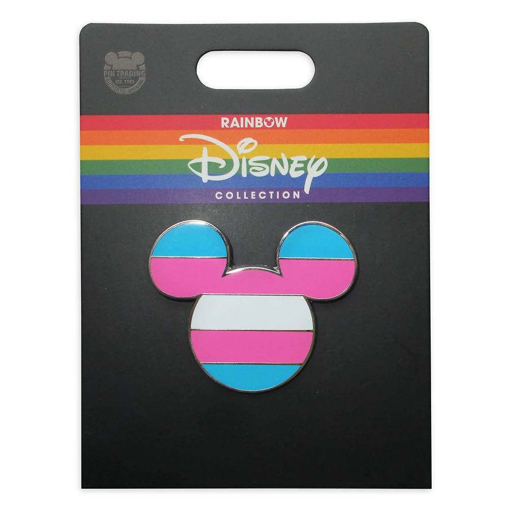 Disney Pride Collection Mickey Mouse Icon Pin – Transgender Flag - Metal (zinc alloy) / enamel pin collectible [Barcode 465052899390] - Main Image 2