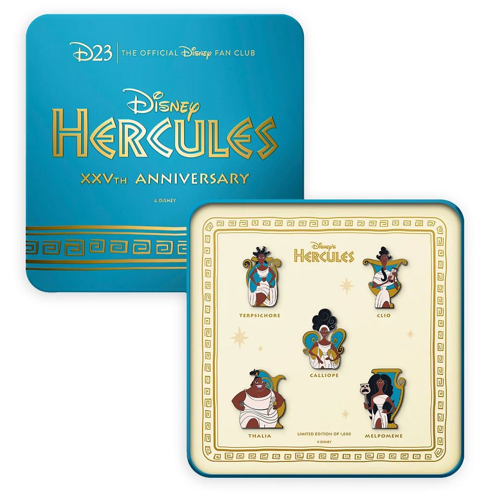 D23-Exclusive Hercules 25th Anniversary – The Muses Pin Set - Metal (zinc alloy) / enamel pin collectible [Barcode 499423824117] - Main Image 2