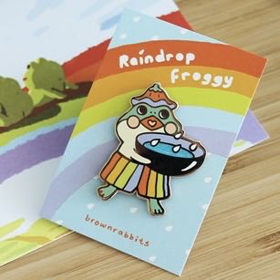 Raindrop Froggy - Enamel pin collectible - Main Image 2
