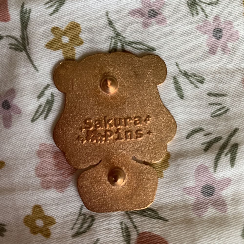 Pastel Girl With Mask - Enamel pin collectible - Main Image 2