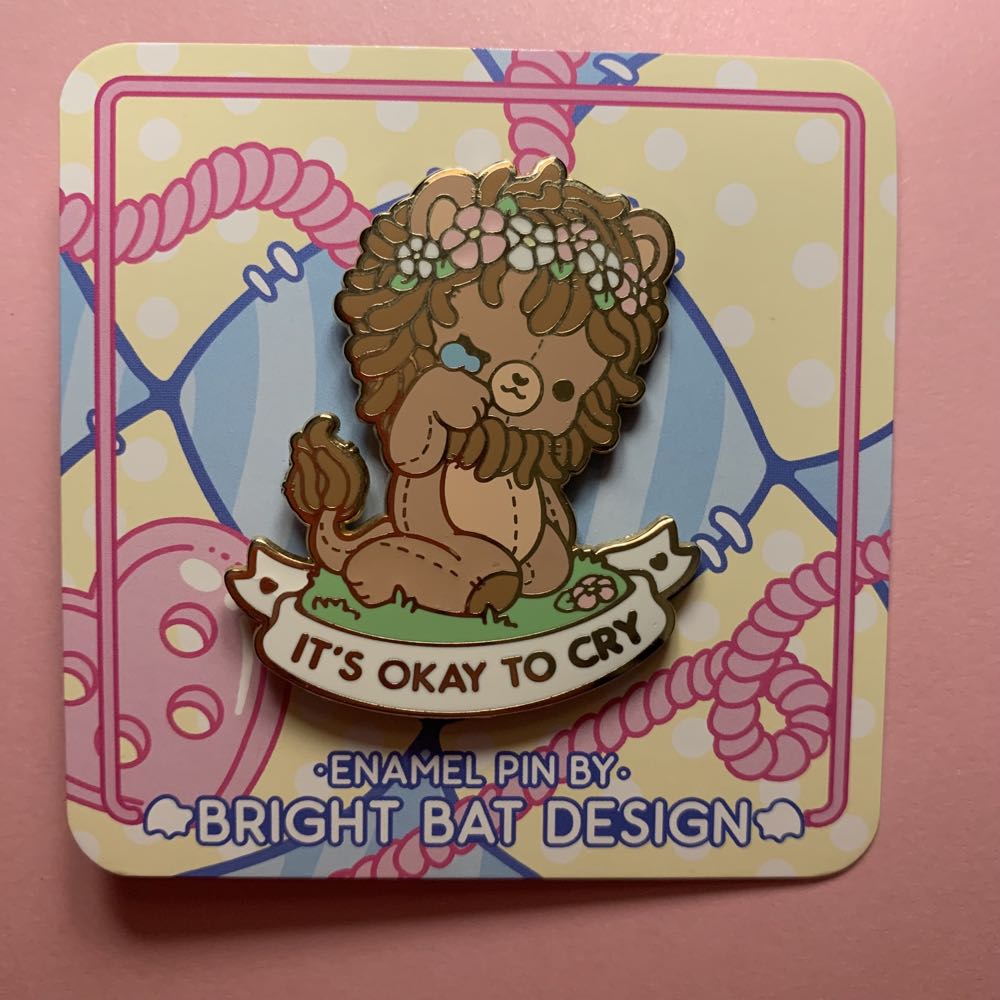 Sad Lion - Enamel pin collectible - Main Image 1