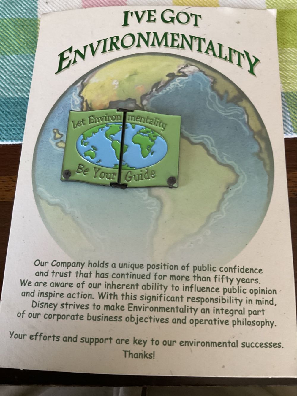 Environmentality  pin collectible - Main Image 2
