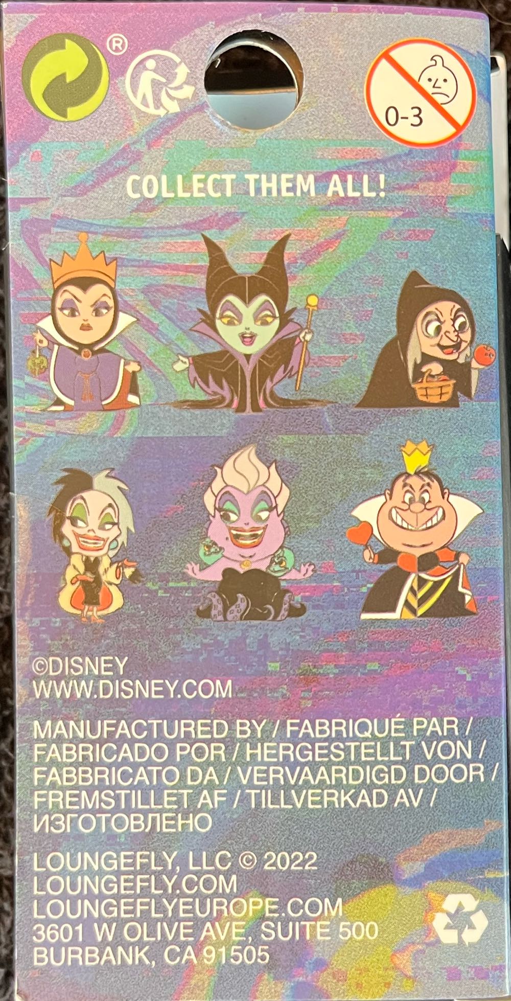 Disney Villains Blind Box: Queen Of Hearts - Mystery Pin Collection pin collectible [Barcode 16956832] - Main Image 2