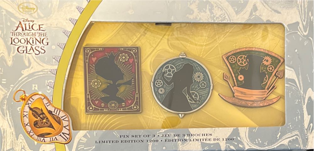 Alice Through The Looking Glass Steampunk Set  pin collectible [Barcode 465054847993] - Main Image 1
