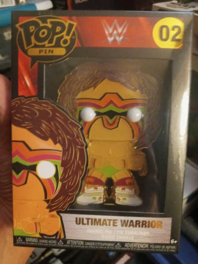 Funko Pop Pins: Wwe The Ultimate Warrior Multicolor  pin collectible [Barcode 671803375161] - Main Image 2