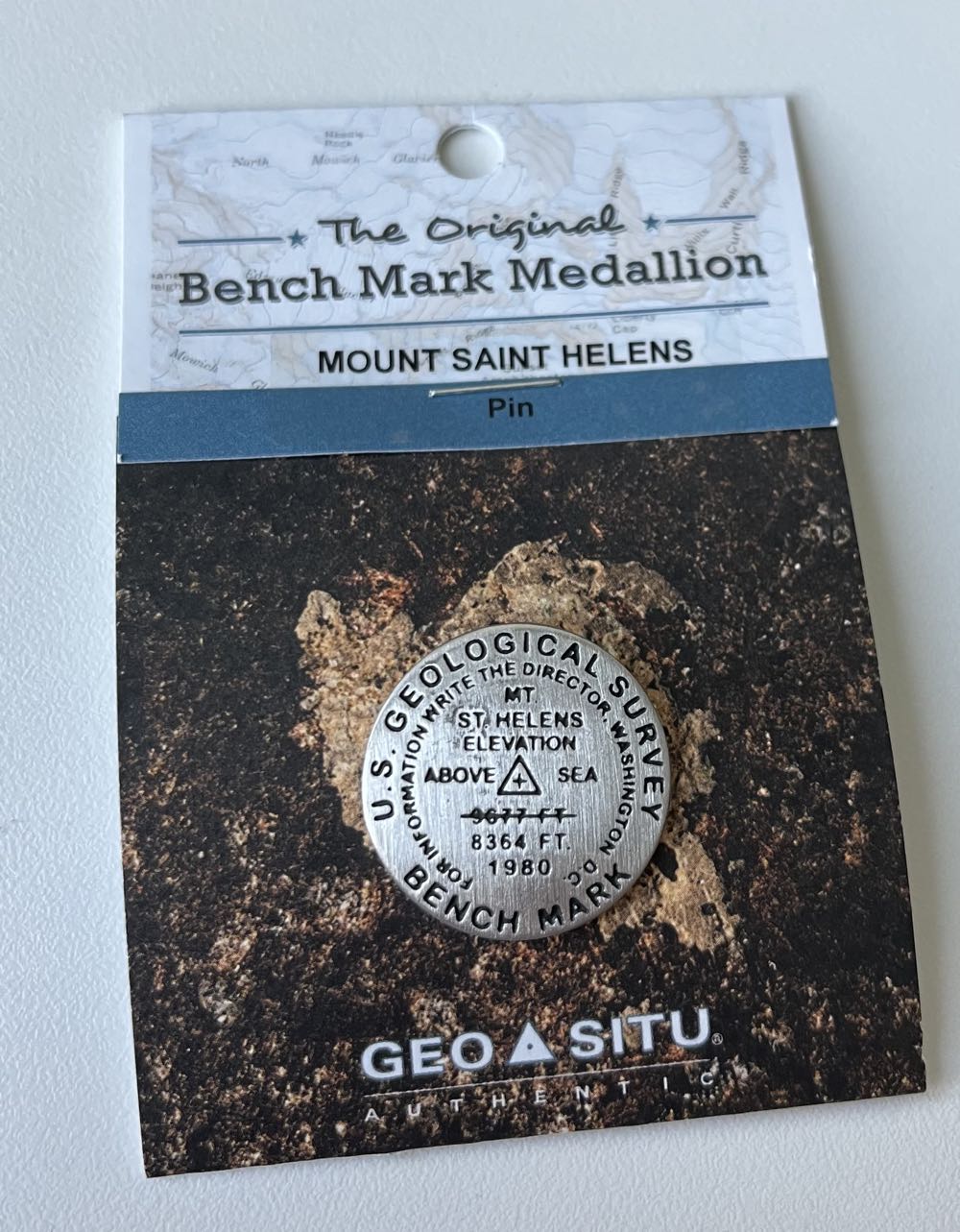 U.S. Geological Survey Benchmark Mt. St. Helens  pin collectible - Main Image 3