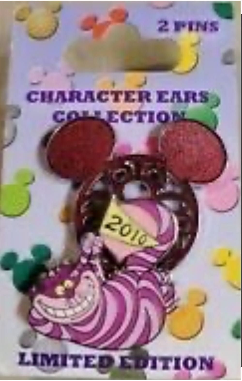 Character Ears Collection Cheshire Cat 2 Pin Set 3 D Le 81176 - Official Pin Trading pin collectible [Barcode 400000557274] - Main Image 3