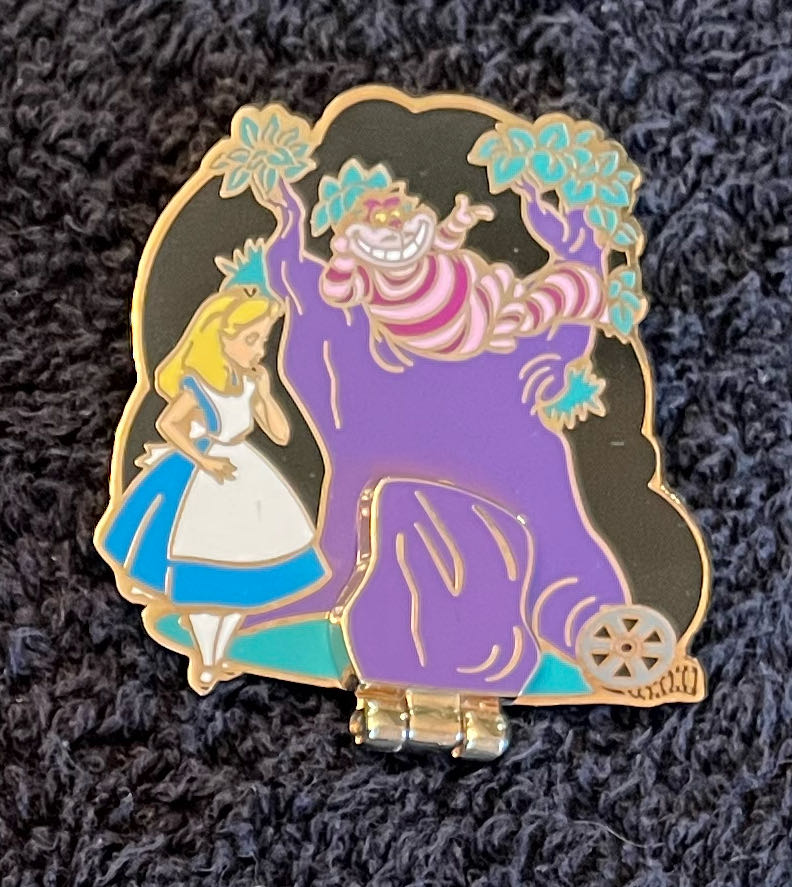 Film Reel Set: Alice & Cheshire Cat (hinged) - Official Pin Trading pin collectible - Main Image 2