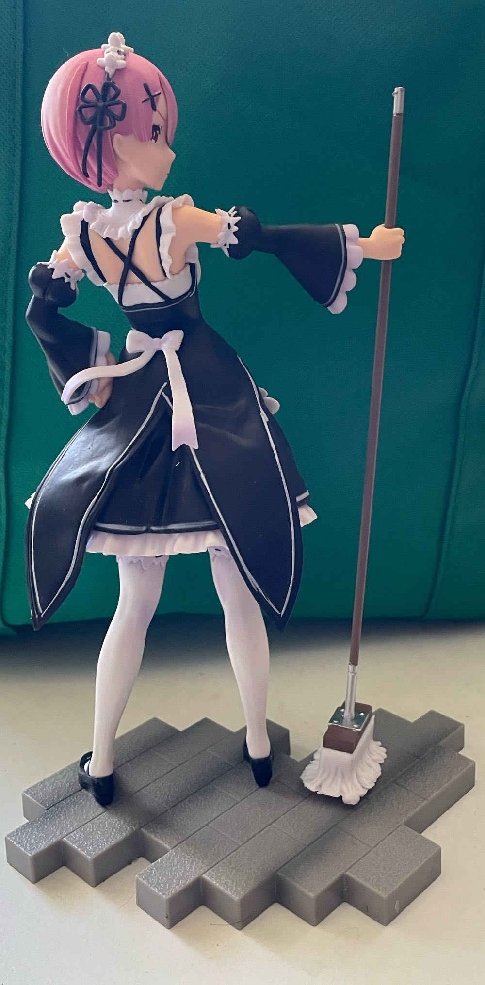 Re:Zero Ram : Maid With Mop On Floor  pin collectible - Main Image 2