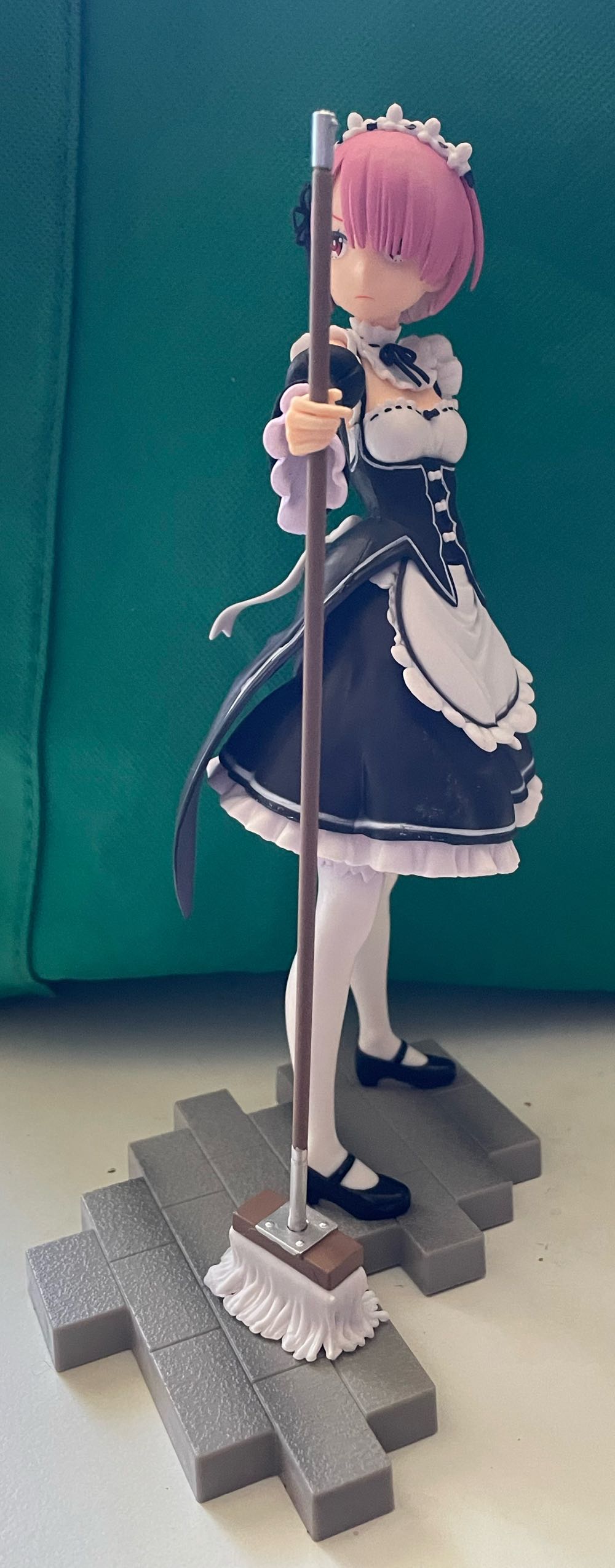 Re:Zero Ram : Maid With Mop On Floor  pin collectible - Main Image 3
