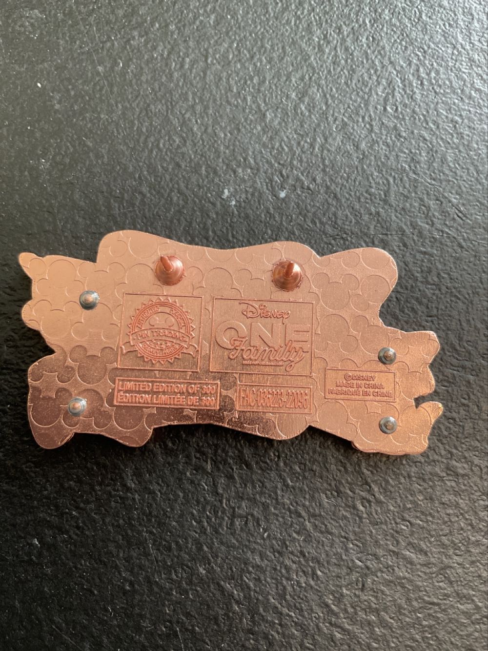 One Family - Pinocchio Family Motto - Ltd Edtion 300  pin collectible - Main Image 2