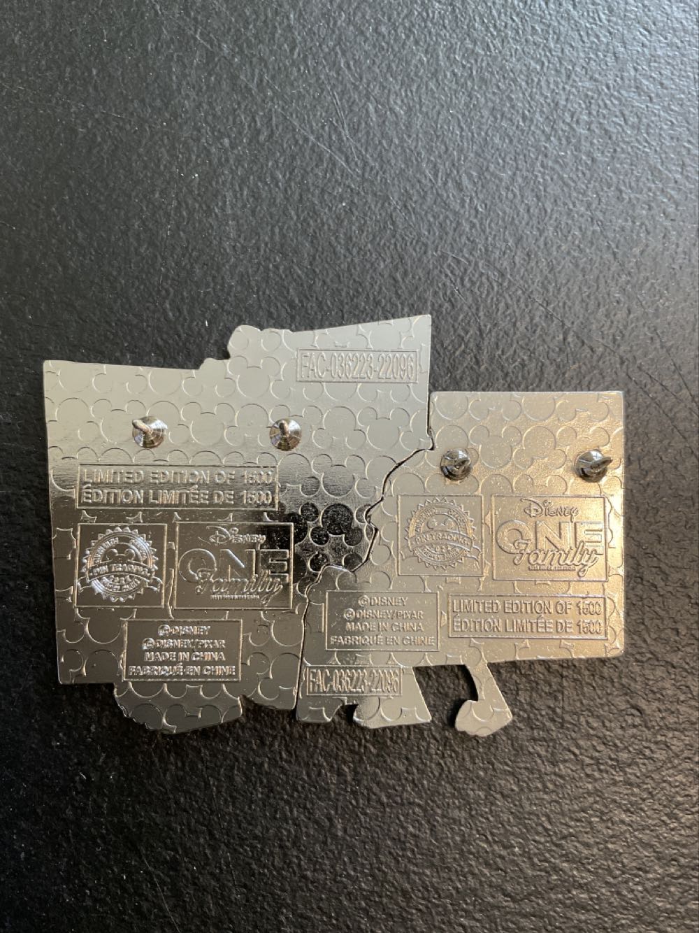 Monsters Inc - One Family - Mike And Sulley - Ltd Edition 1500  pin collectible - Main Image 2