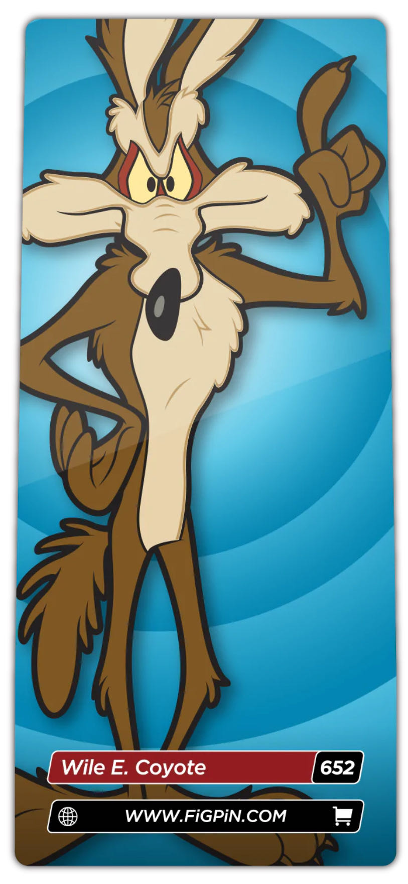 FigPin #652 Looney Tunes - Wile E. Coyote  pin collectible [Barcode 810021531809] - Main Image 4