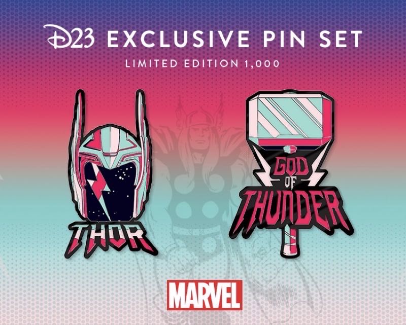 D23 Exclusive - Thor 60th Anniversary Commemorative Pins - Enamel Pin pin collectible - Main Image 2
