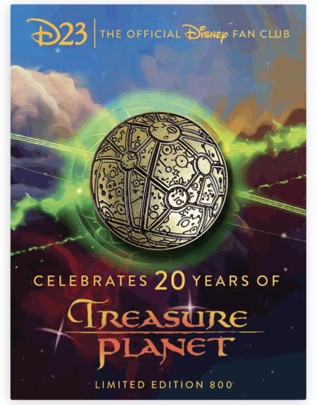 D23 Exclusive - Treasure Planet 20th Anniversary Pin - Enamel Pin pin collectible - Main Image 2