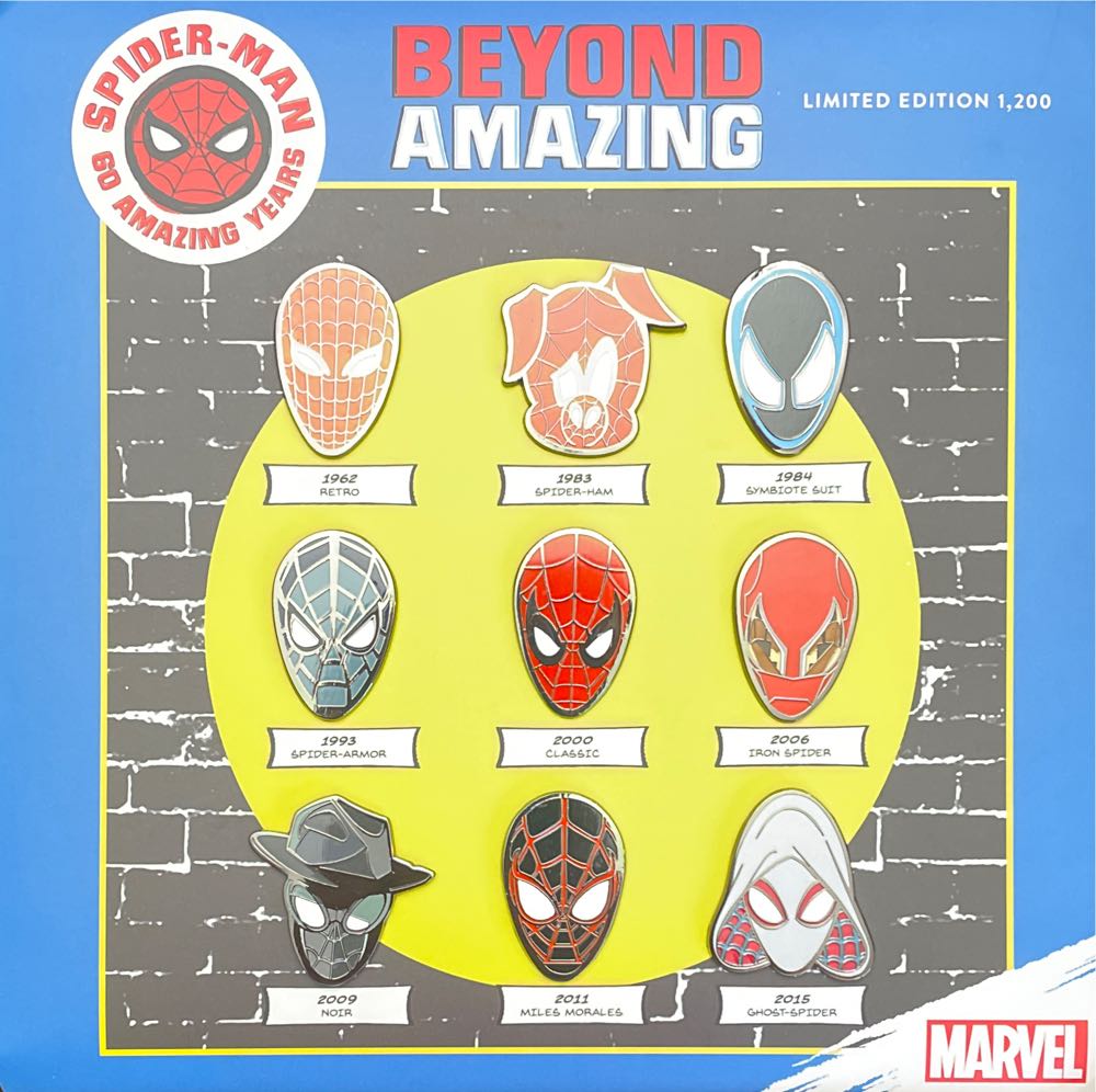 D23 Exclusive - Spider-Man 60th Anniversary Pin Set - Enamel Pin pin collectible - Main Image 2