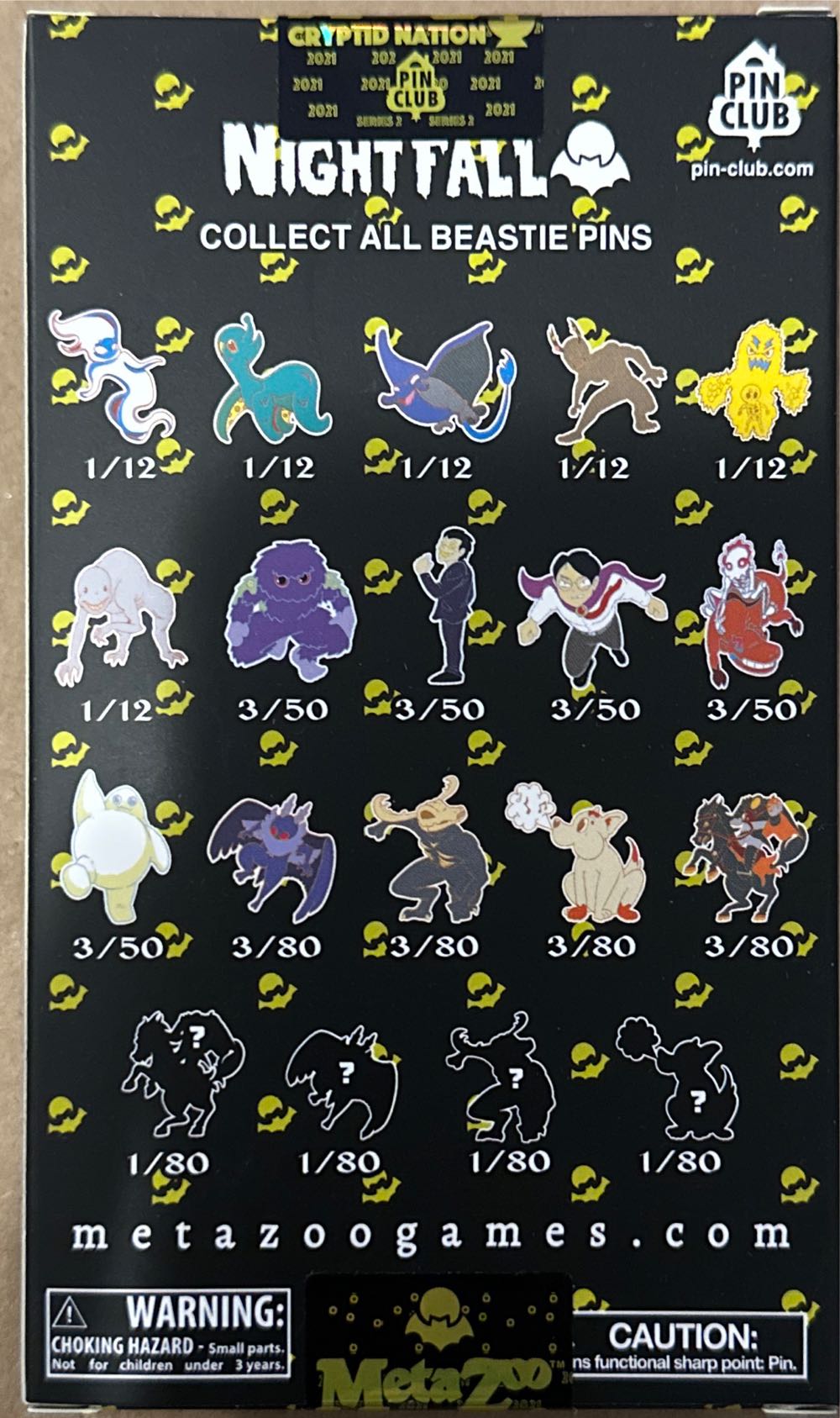 Metazoo Nightfall Blind Box Pin + Promo Card Set  pin collectible - Main Image 2