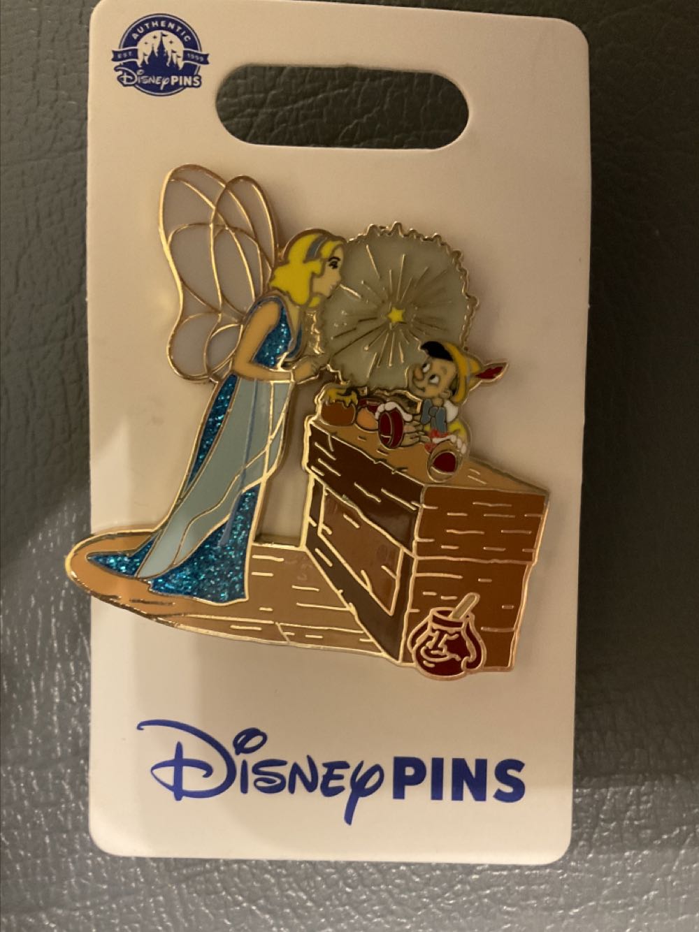 Pinnochio - Blue Fairy Bringing Pinocchio To Life  pin collectible - Main Image 1