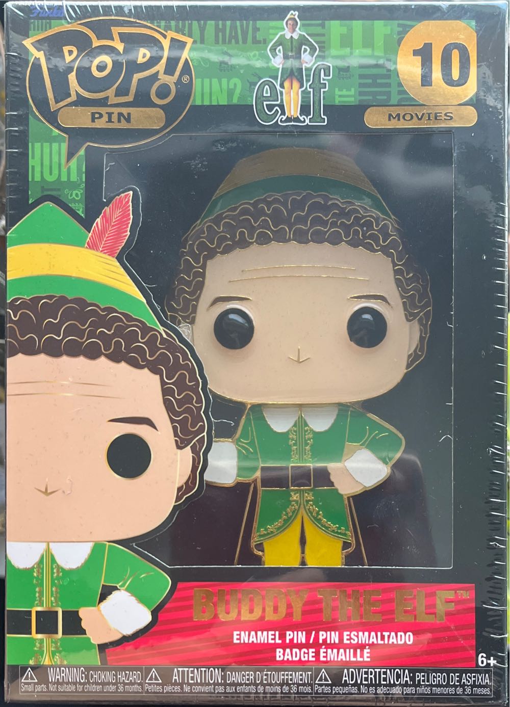 Funko Pop Pins: Elf Buddy Multicolor Standard Elfpp0006  pin collectible [Barcode 671803387027] - Main Image 2