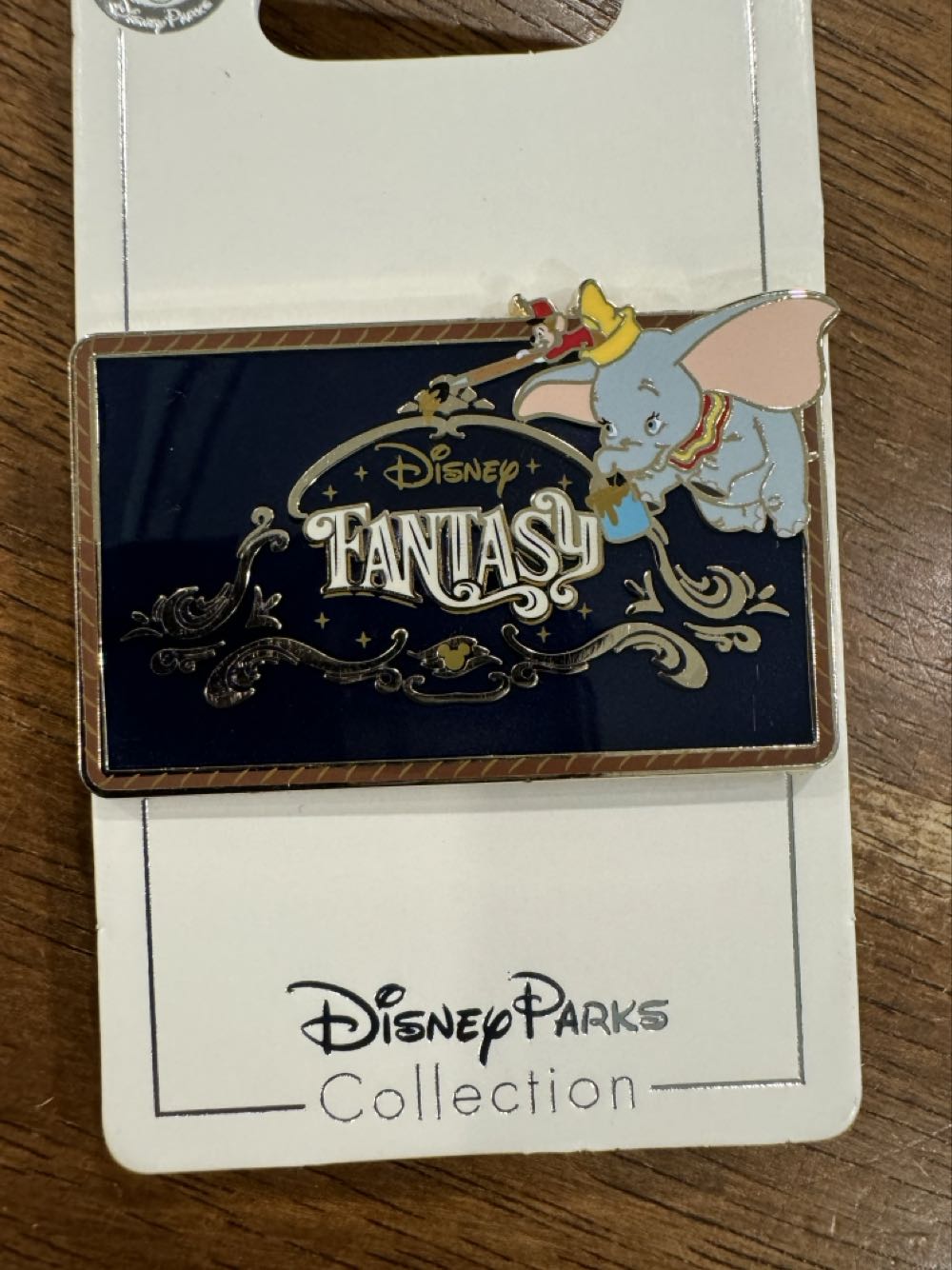 Disney Cruise Line DCL: Disney Fantasy - Dumbo Ship Logo Square - Metal, Enamel pin collectible [Barcode 400021156166] - Main Image 2