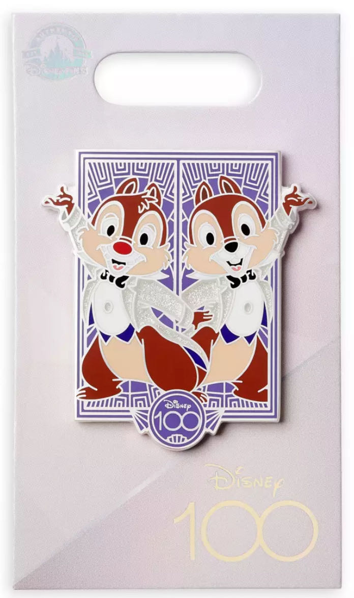 Disney100 - Chip ’n Dale - Metal, Enamel pin collectible [Barcode 465054143477] - Main Image 2