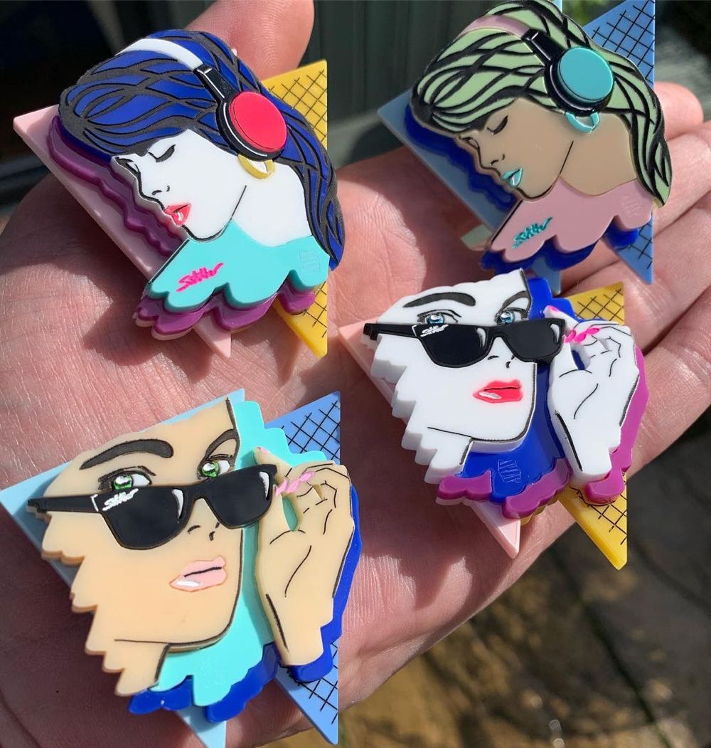 Sstutter - Tell It to My Heart (reflex colorway)  pin collectible - Main Image 4