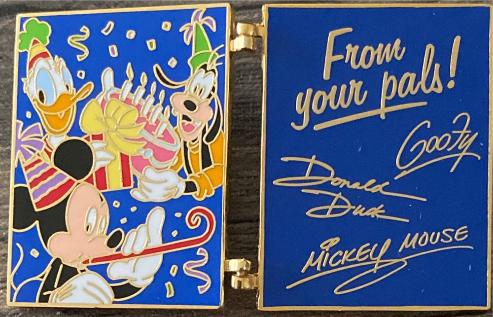 Happy Birthday Card Hinged  pin collectible - Main Image 2