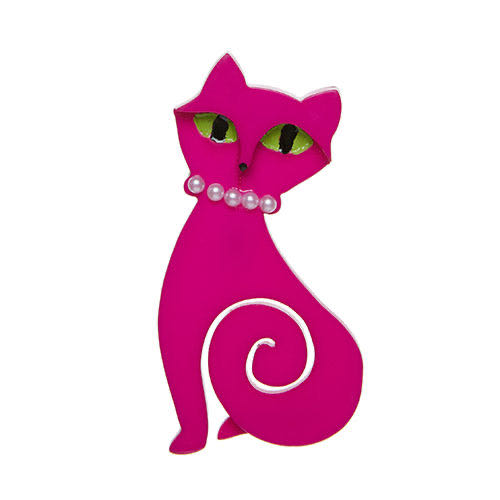 Erstwilder - Meow at Midnight (pink) - Brooch pin collectible - Main Image 2