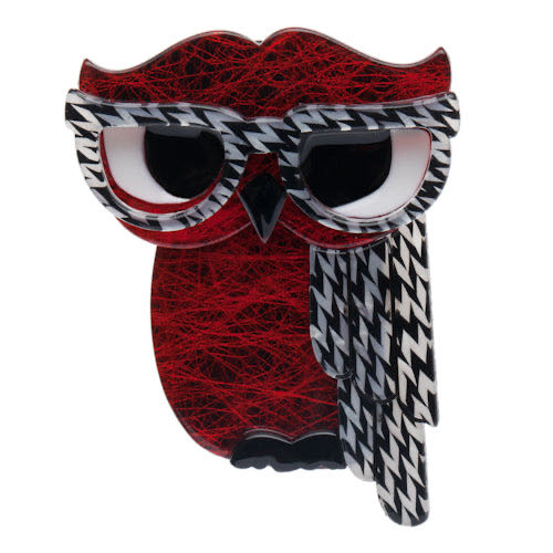 Erstwilder - Waldo the Wacky Wise Owl - Brooch pin collectible - Main Image 2