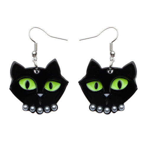 Erstwilder - Meow at Midnight (earrings) - Earrings pin collectible - Main Image 2