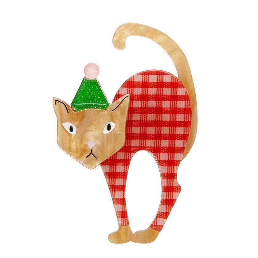Erstwilder - Noel the Festive Feline - Brooch pin collectible - Main Image 2