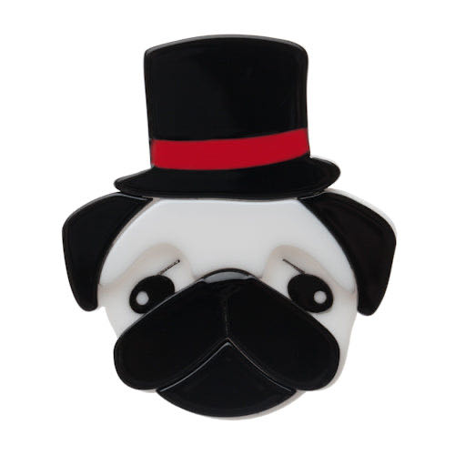 Erstwilder - Don the Dapper Pug - Brooch pin collectible - Main Image 2