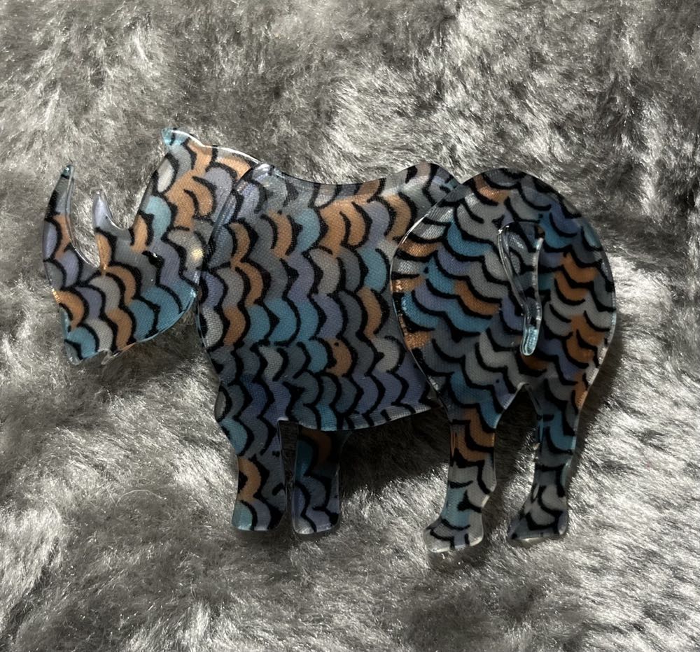 Erstwilder - Rhiannon the Radical Rhino - Brooch pin collectible - Main Image 2