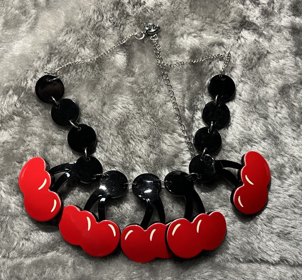 Erstwilder - Cherry Merry Polka Dots - Necklace pin collectible - Main Image 2
