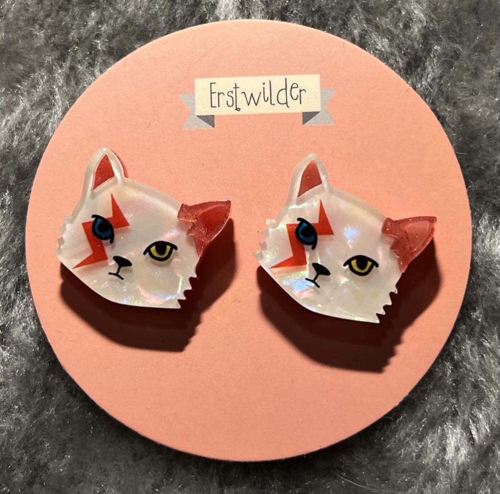 Erstwilder - Rebel, Rebel (pink earrings) - Earrings pin collectible - Main Image 2