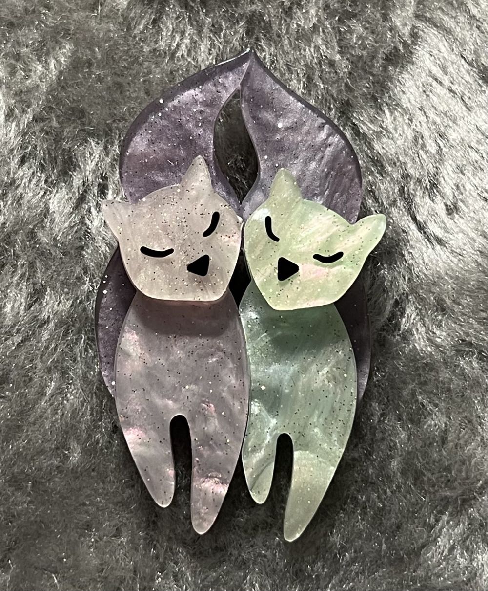 Erstwilder - The Lovecats (mini) - Brooch pin collectible - Main Image 2