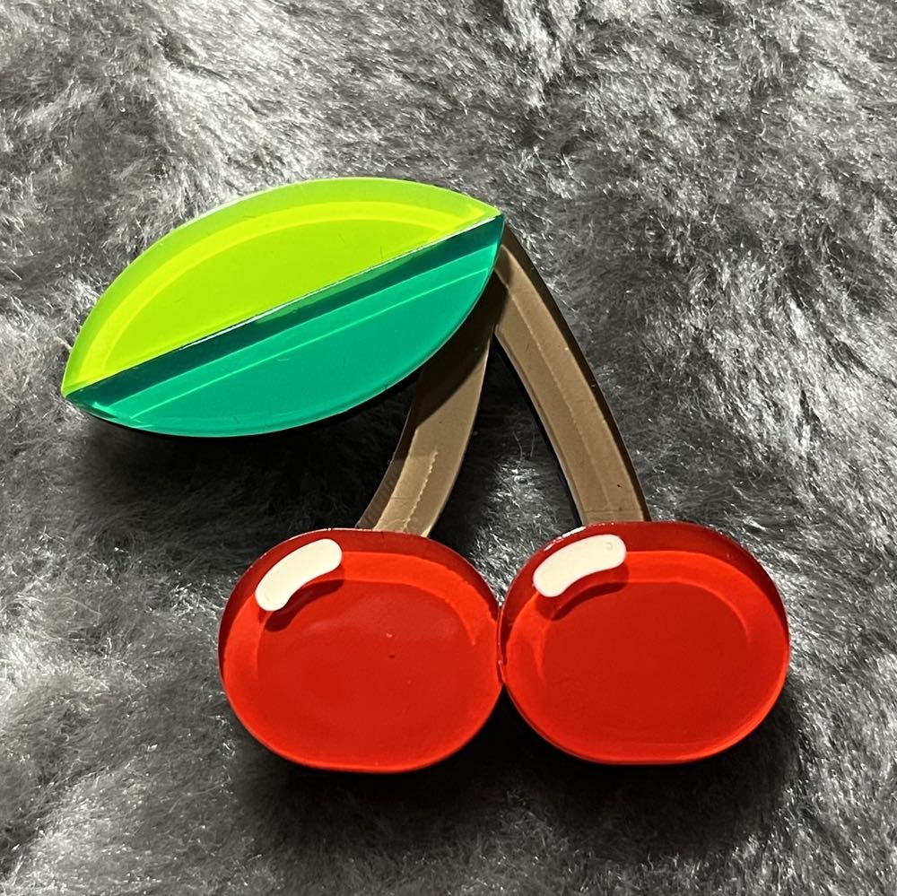 Erstwilder - Fruit Salad Cherries - Brooch pin collectible - Main Image 2