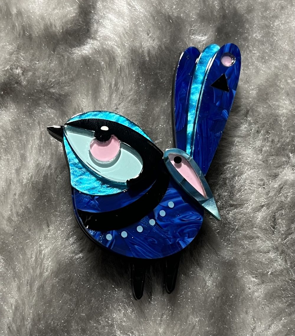 Erstwilder - The Splendid Fairy Wren - Brooch pin collectible - Main Image 2