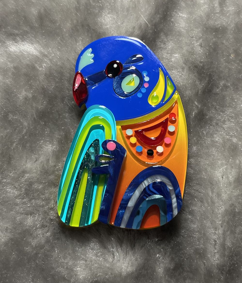 Erstwilder - The Radiant Rainbow Lorikeet - Brooch pin collectible - Main Image 2