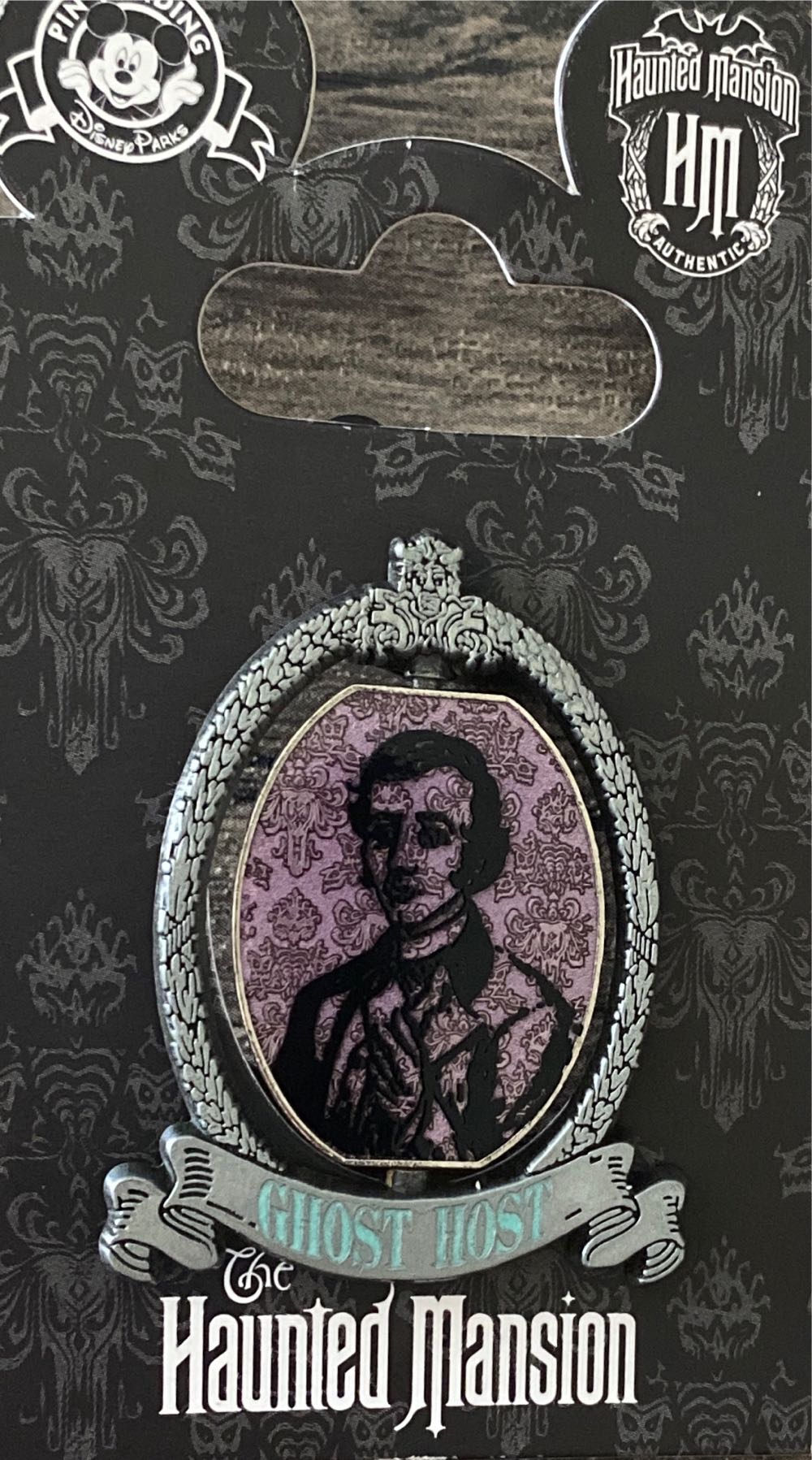 Haunted Mansion Ghost Host Spinner Portrait  pin collectible - Main Image 2