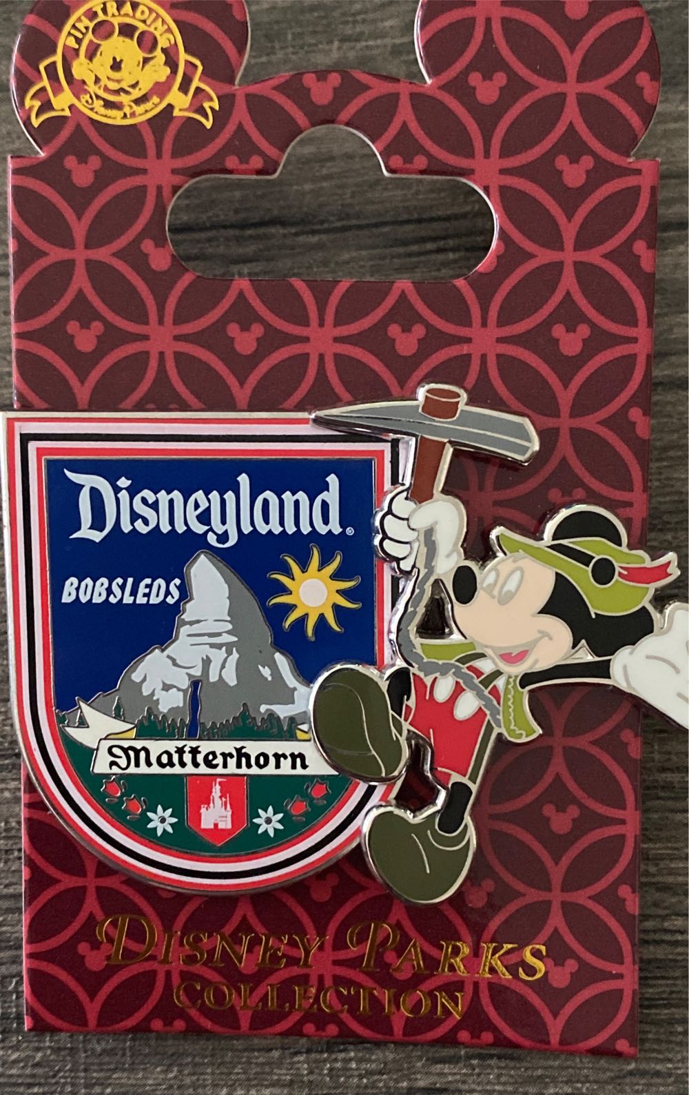 Disneyland Matterhorn Bobsleds Mickey  pin collectible - Main Image 1